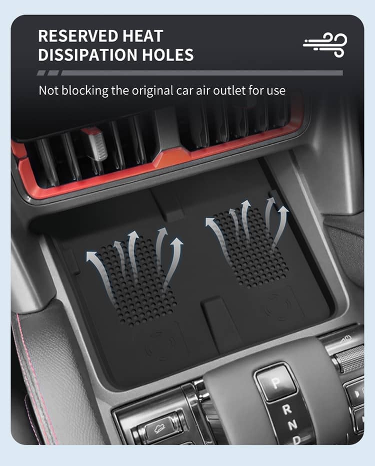 Byd Shark Wireless Charger Silicone Pad Anti Slip Dustproof Car Interior Mat