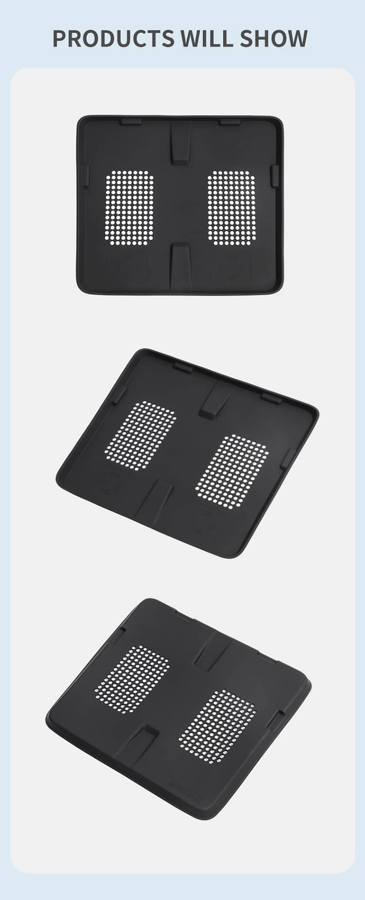 Byd Shark Wireless Charger Silicone Pad Anti Slip Dustproof Car Interior Mat