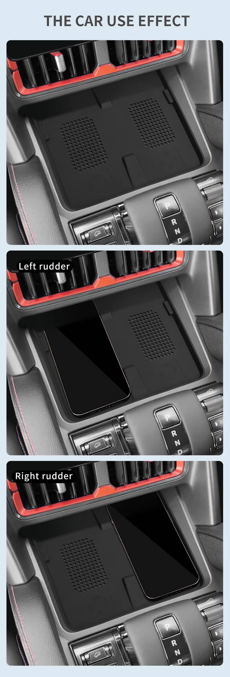 Byd Shark Wireless Charger Silicone Pad Anti Slip Dustproof Car Interior Mat