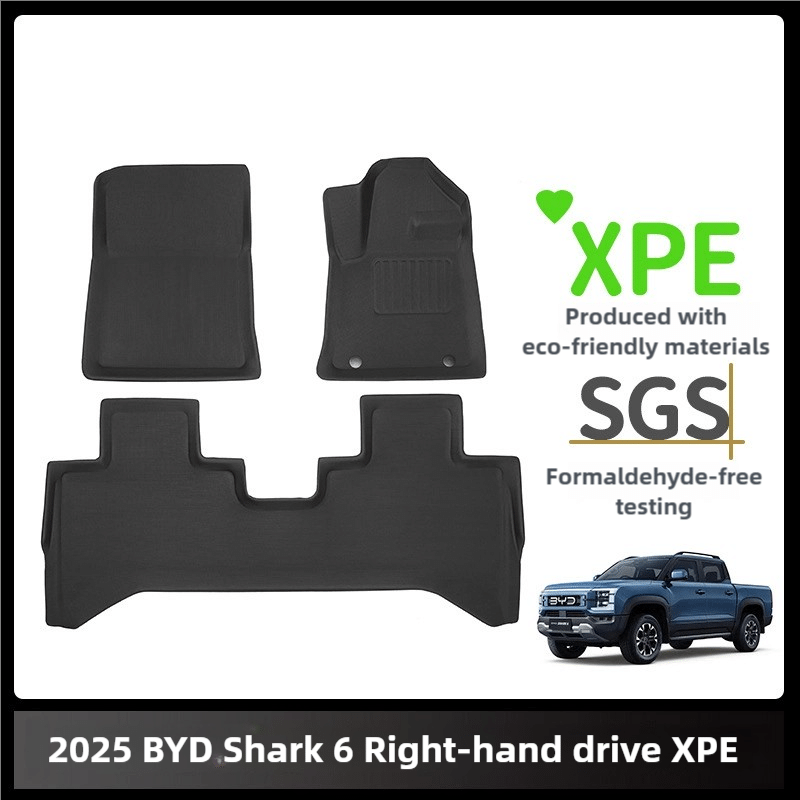 BYD Shark 6 XPE Floor Mats & Wear-resistant Trunk Mat Right-Hand Drive - image 1